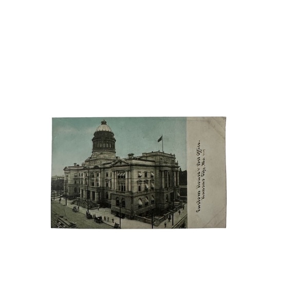 Vtg 1910s Postcard Custom House & Post Office Kansas City Missouri MO Photoette - Picture 1 of 2